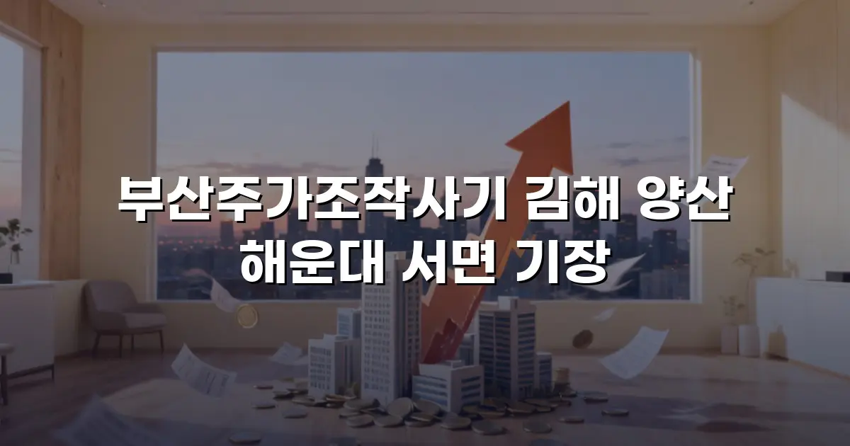 부산주가조작사기 김해 양산 해운대 서면 기장
