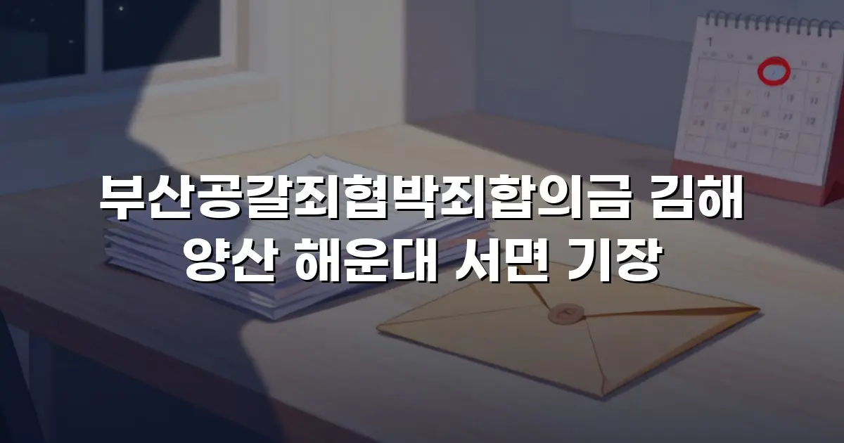 부산공갈죄협박죄합의금 김해 양산 해운대 서면 기장