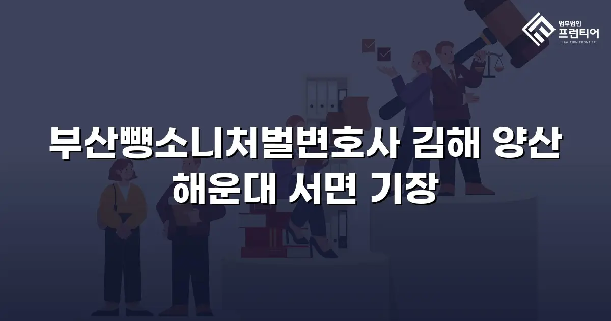 부산뻉소니처벌변호사 김해 양산 해운대 서면 기장
