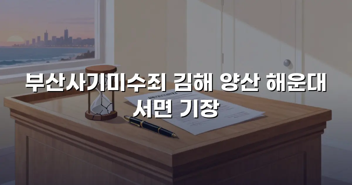 부산사기미수죄 김해 양산 해운대 서면 기장