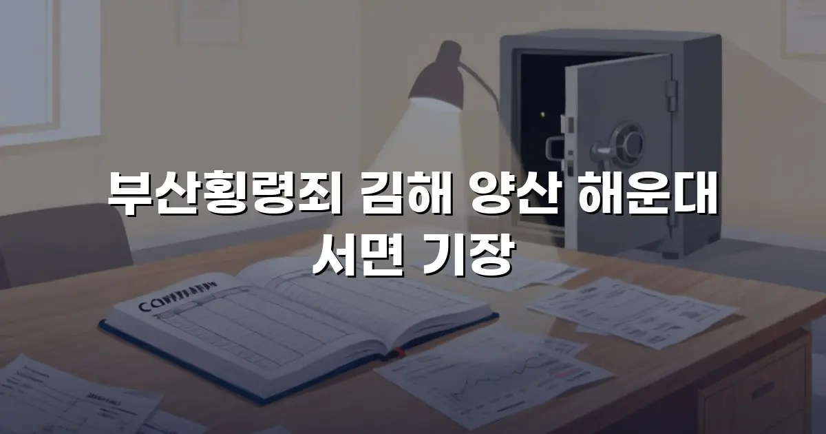 부산횡령죄 김해 양산 해운대 서면 기장