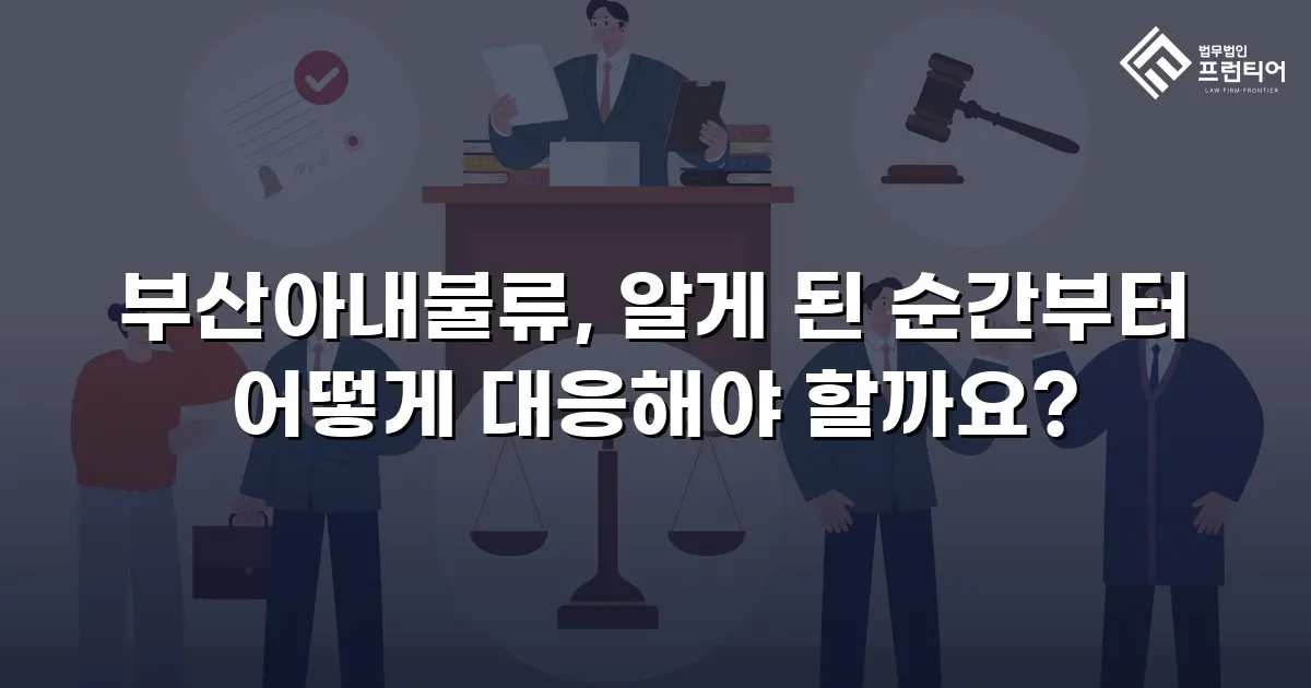 부산아내불류, 알게 된 순간부터 어떻게 대응해야 할까요?