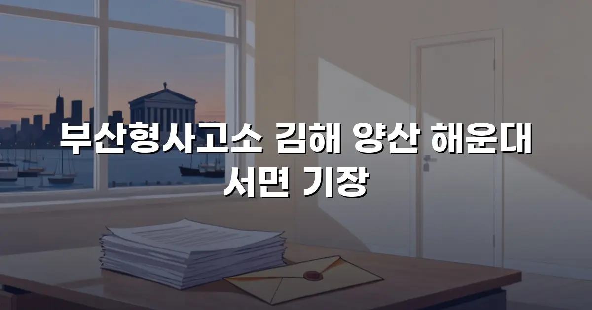 부산형사고소 김해 양산 해운대 서면 기장