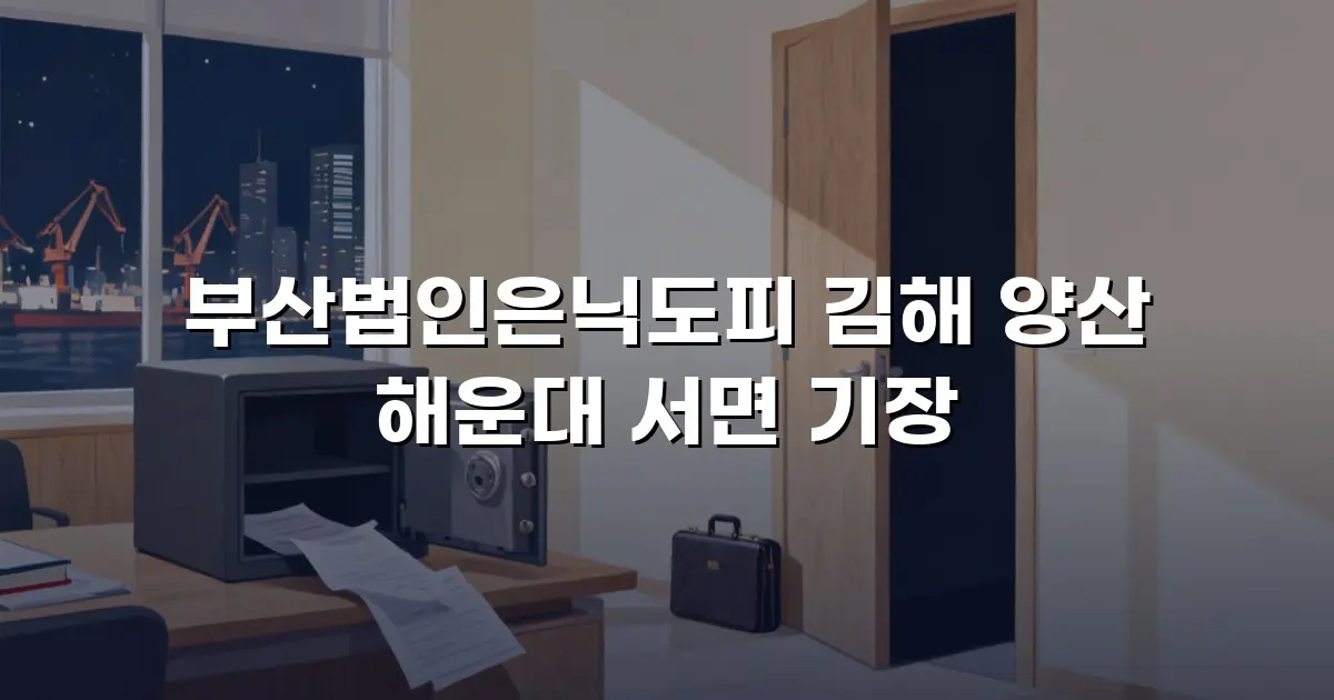 부산법인은닉도피 김해 양산 해운대 서면 기장