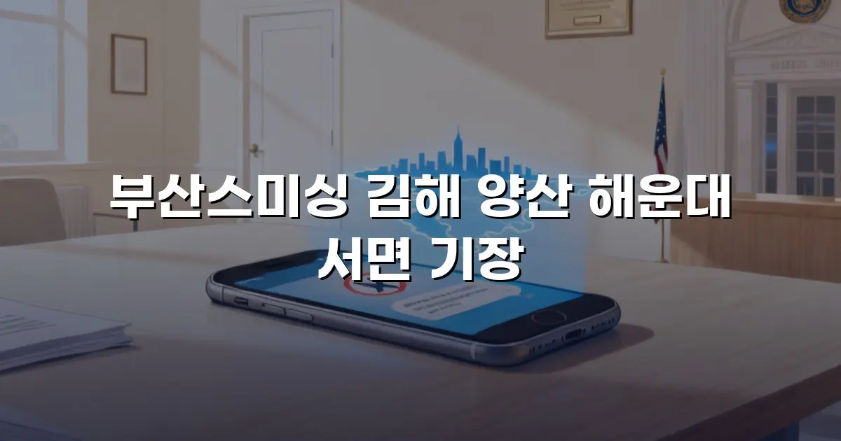 부산스미싱 김해 양산 해운대 서면 기장