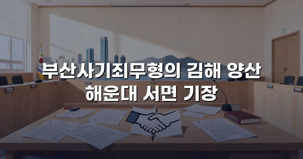 부산사기죄무형의 김해 양산 해운대 서면 기장