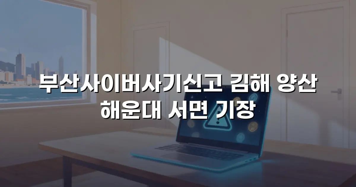 부산사이버사기신고 김해 양산 해운대 서면 기장
