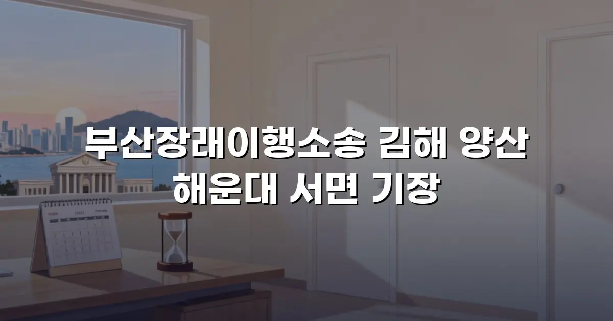 부산장래이행소송 김해 양산 해운대 서면 기장