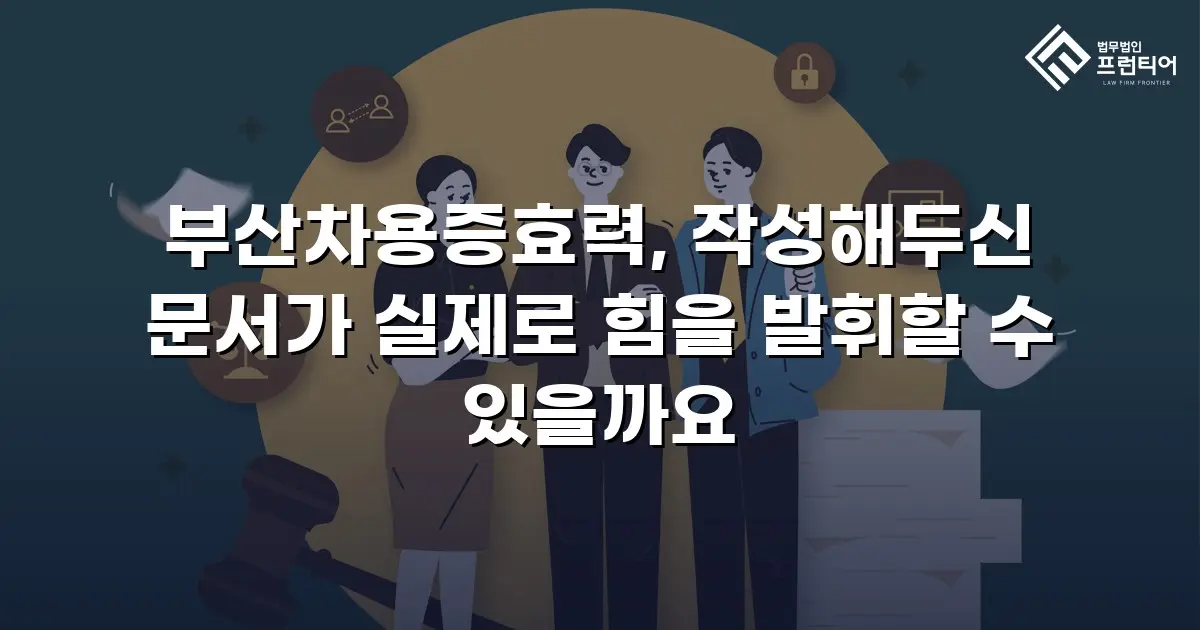 부산차용증효력, 작성해두신 문서가 실제로 힘을 발휘할 수 있을까요
