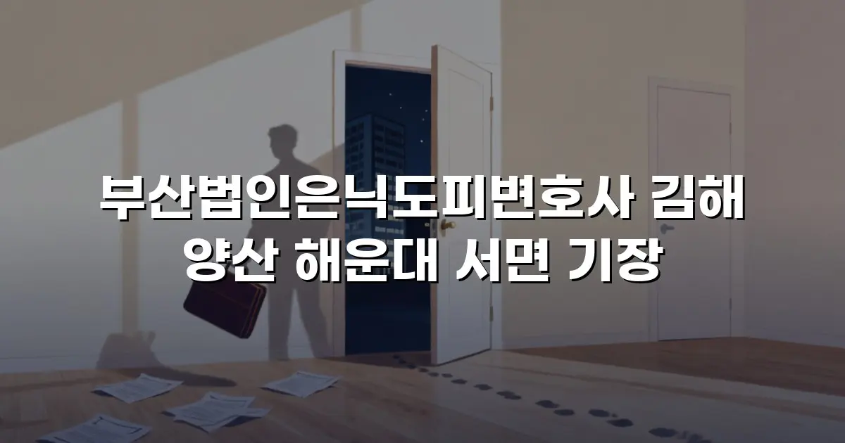 부산법인은닉도피변호사 김해 양산 해운대 서면 기장