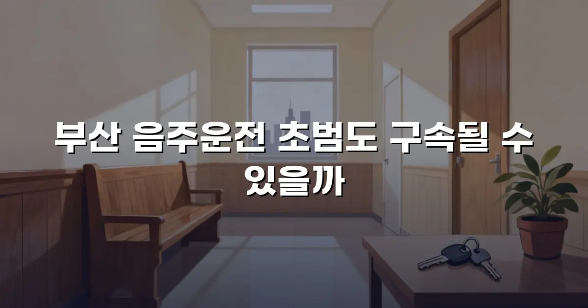 부산 음주운전 초범도 구속될 수 있을까