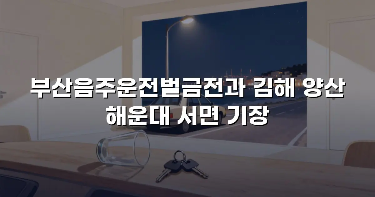 부산음주운전벌금전과 김해 양산 해운대 서면 기장