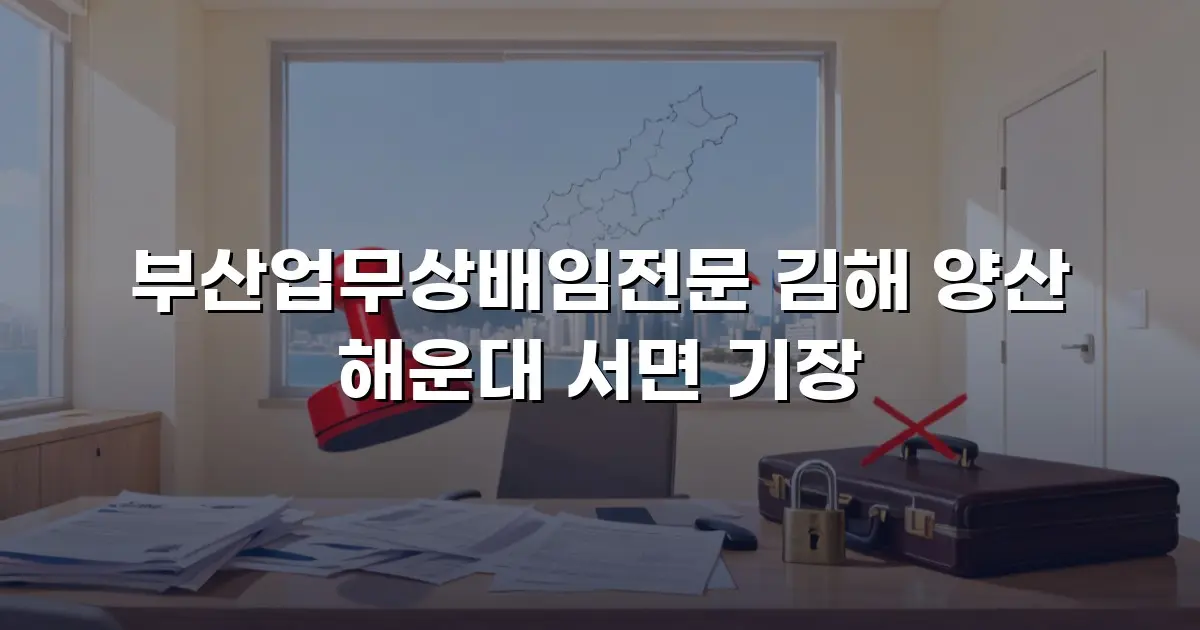 부산업무상배임전문 김해 양산 해운대 서면 기장