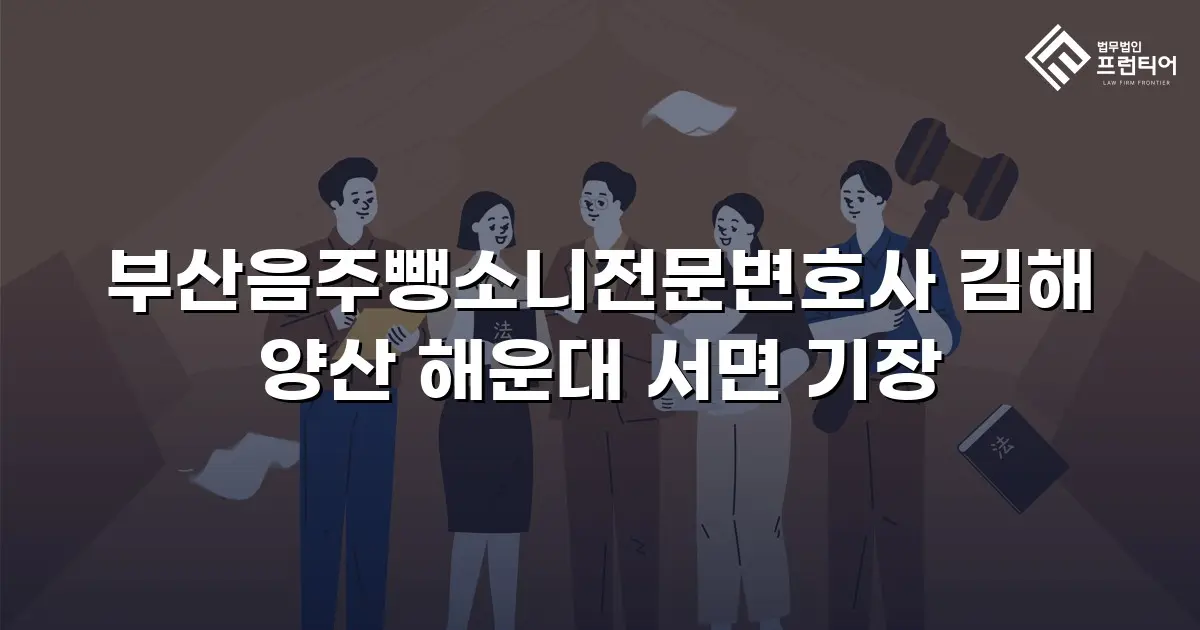 부산음주뺑소니전문변호사 김해 양산 해운대 서면 기장