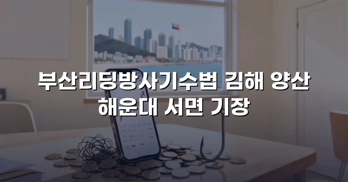 부산리딩방사기수법 김해 양산 해운대 서면 기장