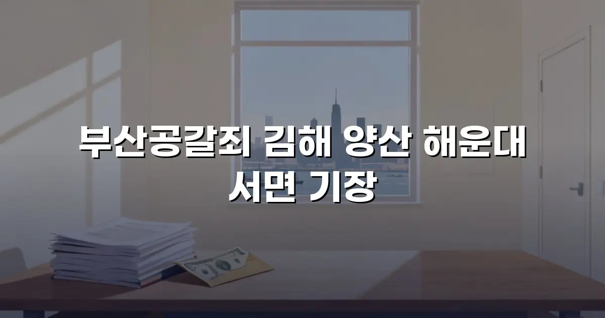 부산공갈죄 김해 양산 해운대 서면 기장