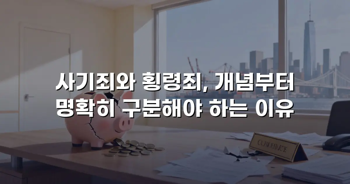 사기죄와 횡령죄, 개념부터 명확히 구분해야 하는 이유