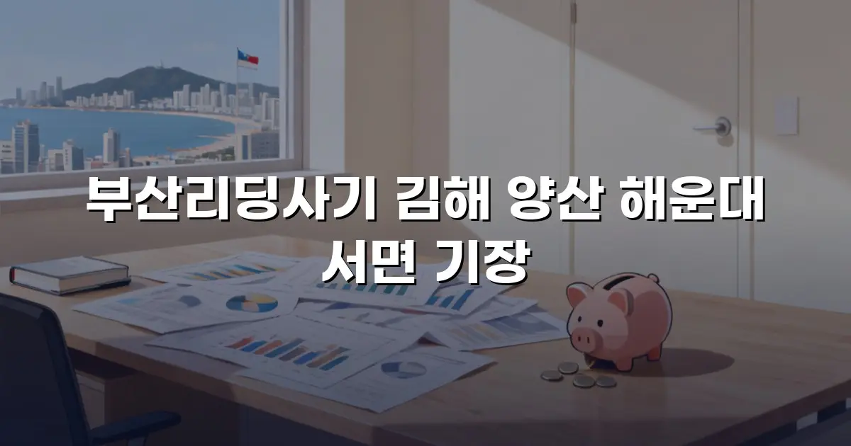 부산리딩사기 김해 양산 해운대 서면 기장
