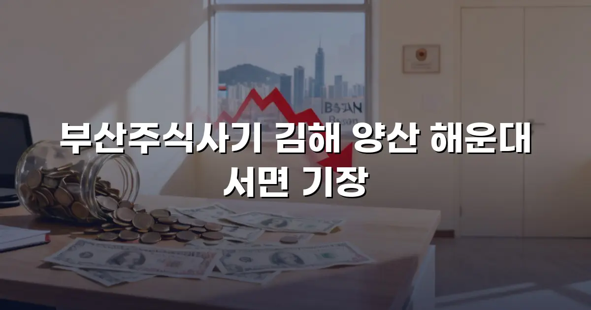 부산주식사기 김해 양산 해운대 서면 기장