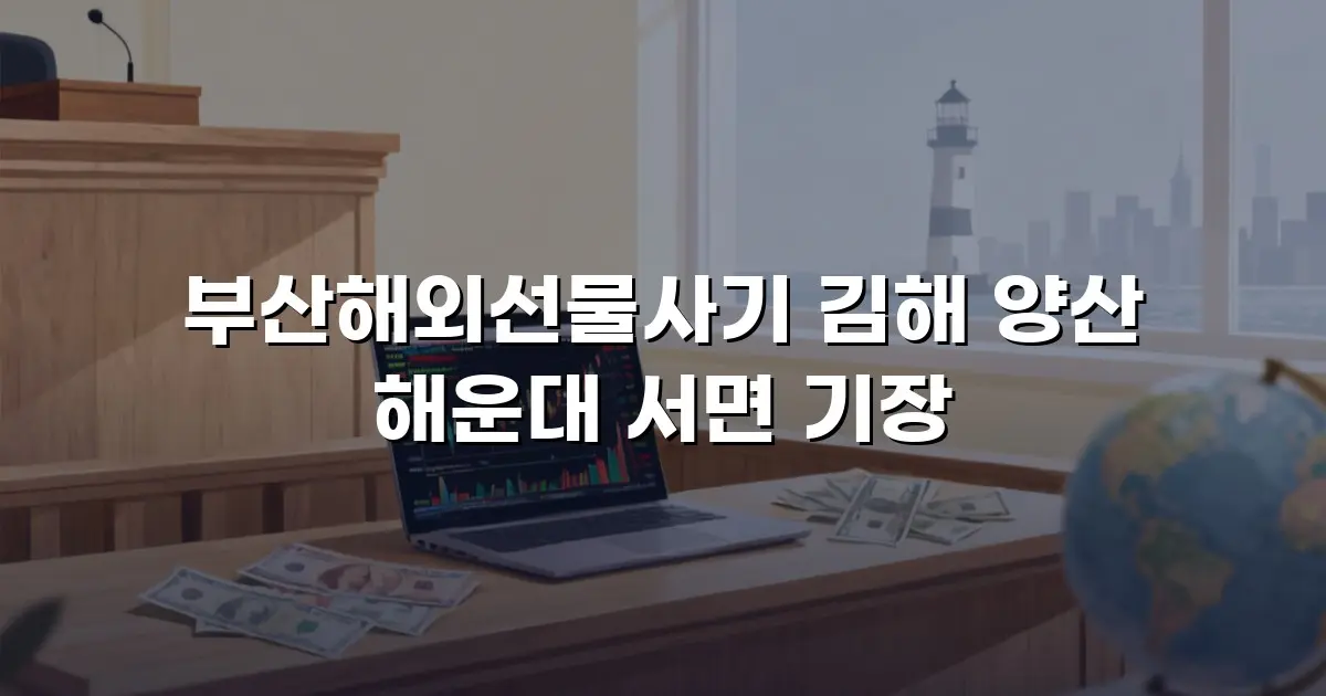 부산해외선물사기 김해 양산 해운대 서면 기장