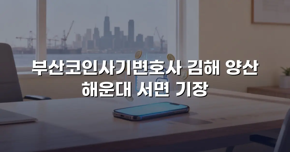 부산코인사기변호사 김해 양산 해운대 서면 기장