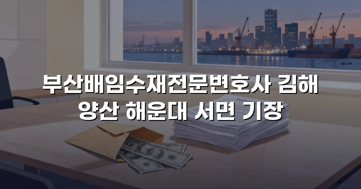 부산배임수재전문변호사 김해 양산 해운대 서면 기장