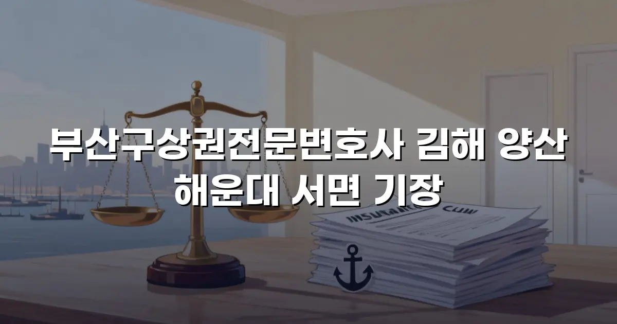 부산구상권전문변호사 김해 양산 해운대 서면 기장