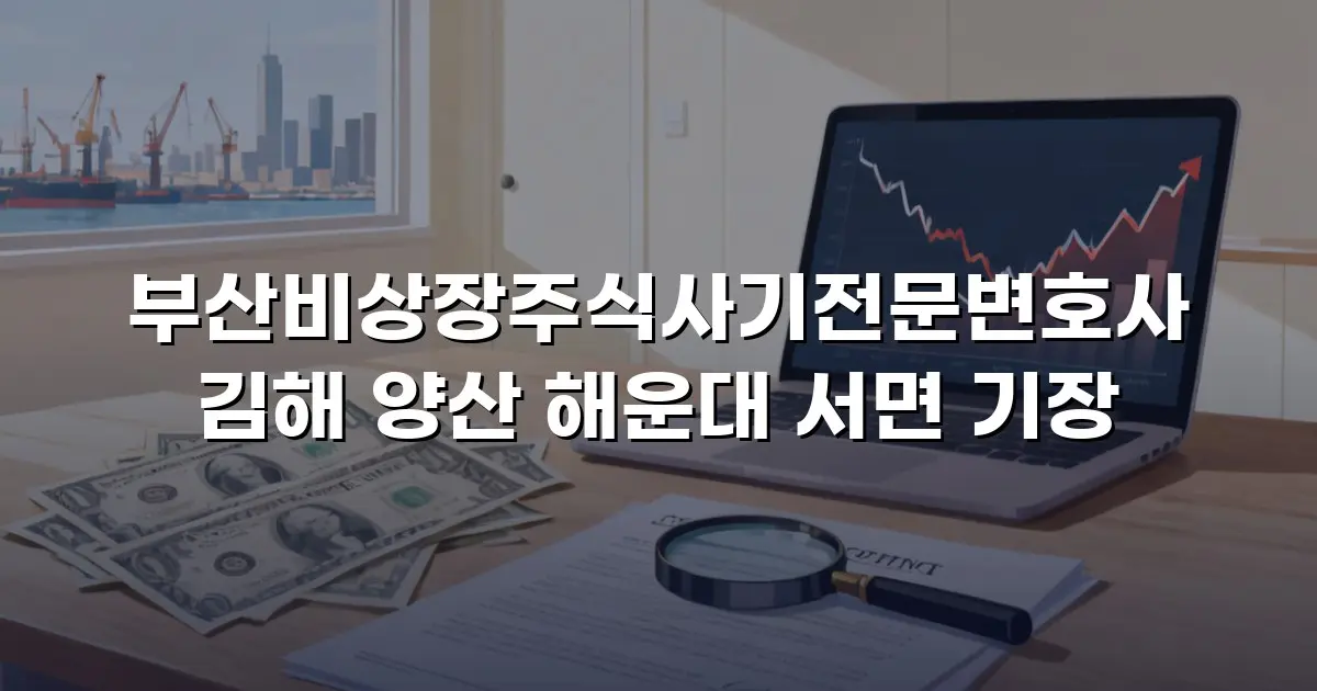 부산비상장주식사기전문변호사 김해 양산 해운대 서면 기장