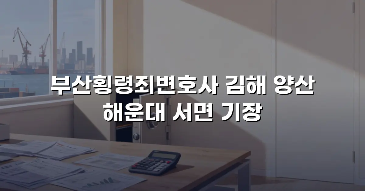 부산횡령죄변호사 김해 양산 해운대 서면 기장