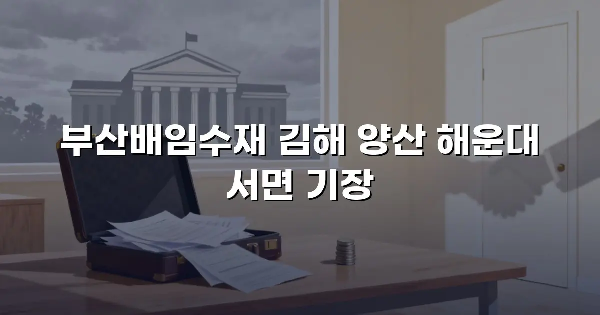 부산배임수재 김해 양산 해운대 서면 기장