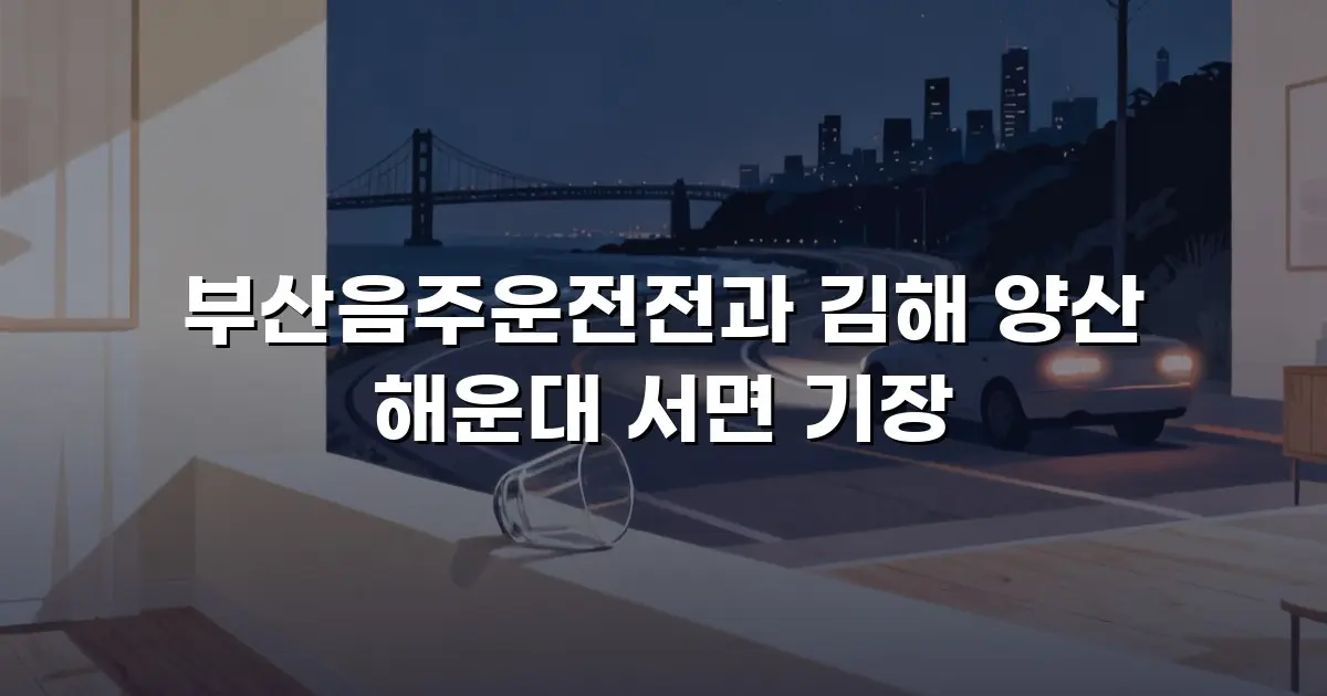 부산음주운전전과 김해 양산 해운대 서면 기장