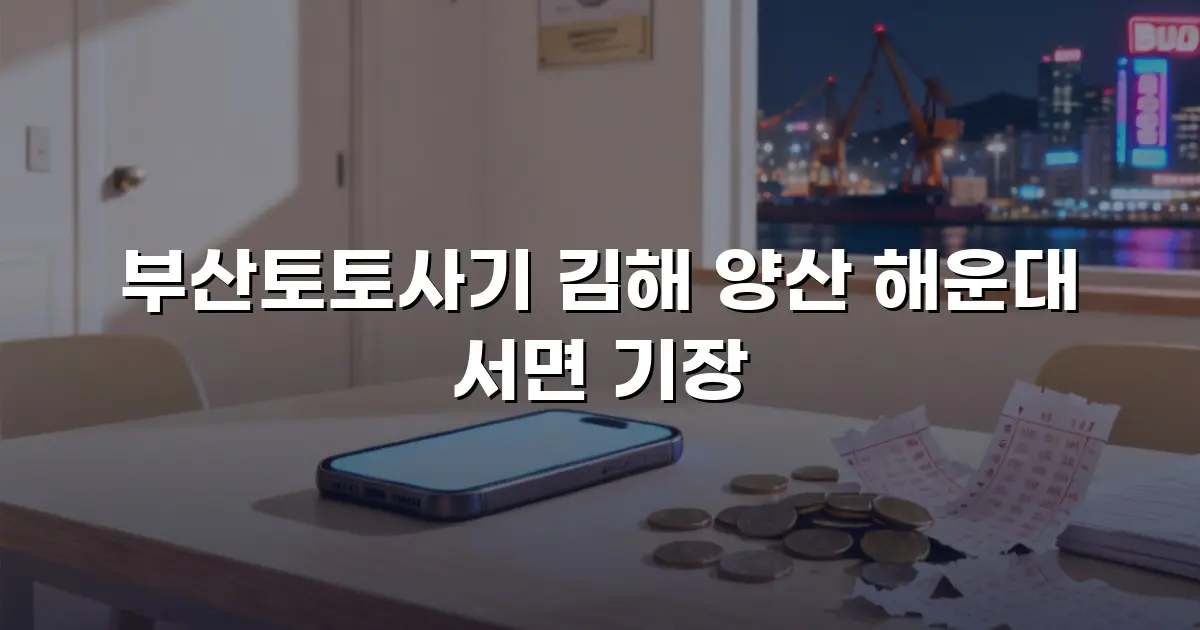 부산토토사기 김해 양산 해운대 서면 기장