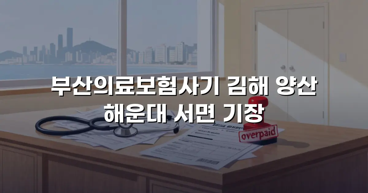 부산의료보험사기 김해 양산 해운대 서면 기장