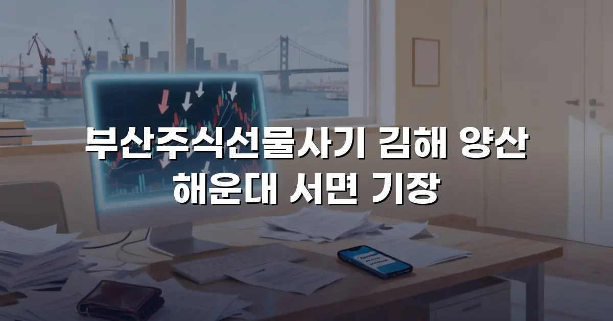부산주식선물사기 김해 양산 해운대 서면 기장