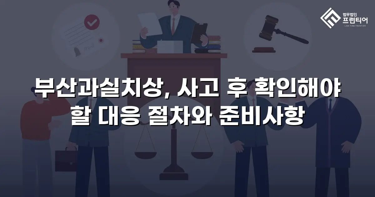부산과실치상, 사고 후 확인해야 할 대응 절차와 준비사항