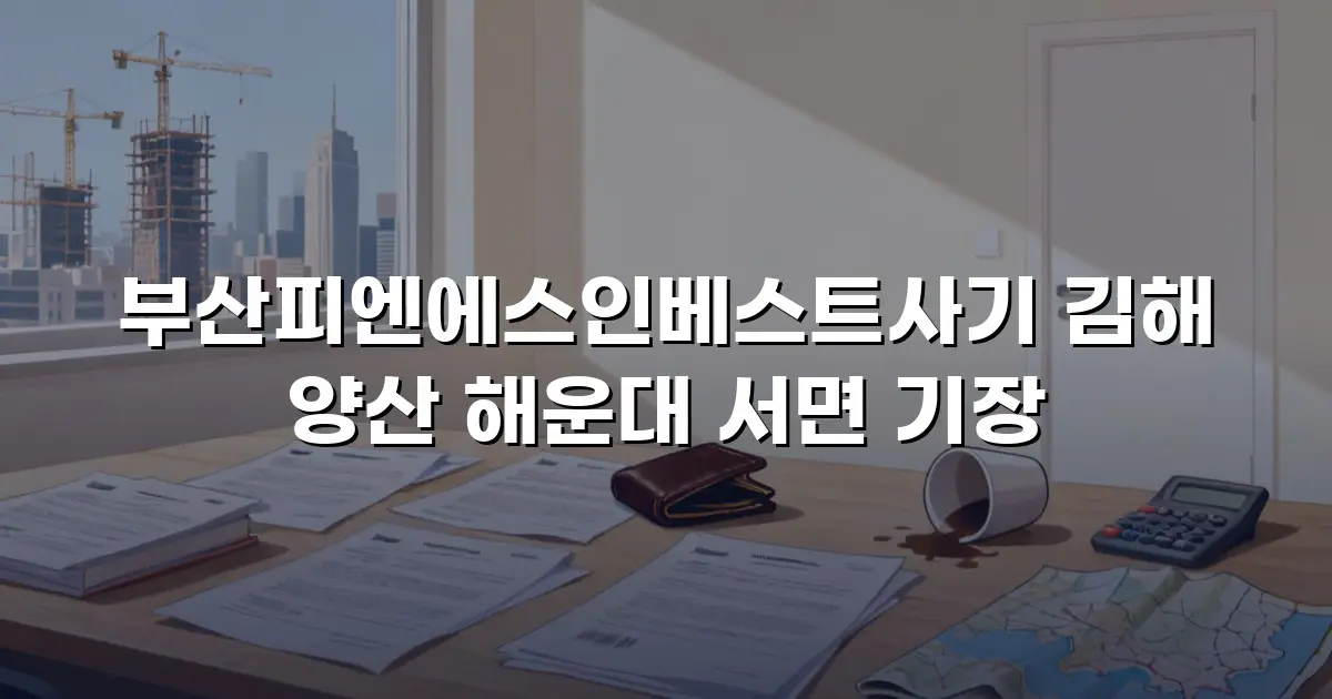 부산피엔에스인베스트사기 김해 양산 해운대 서면 기장