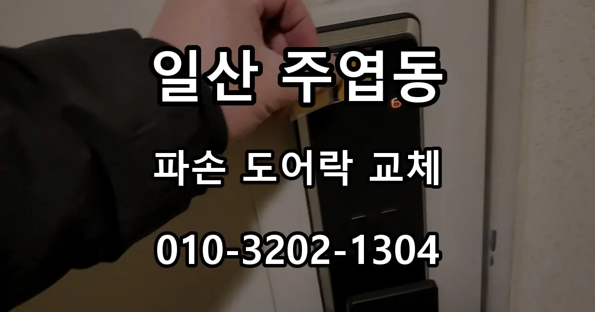 일산 주엽동 열쇠 파손 번호키 고장, 푸시풀 도어락 교체