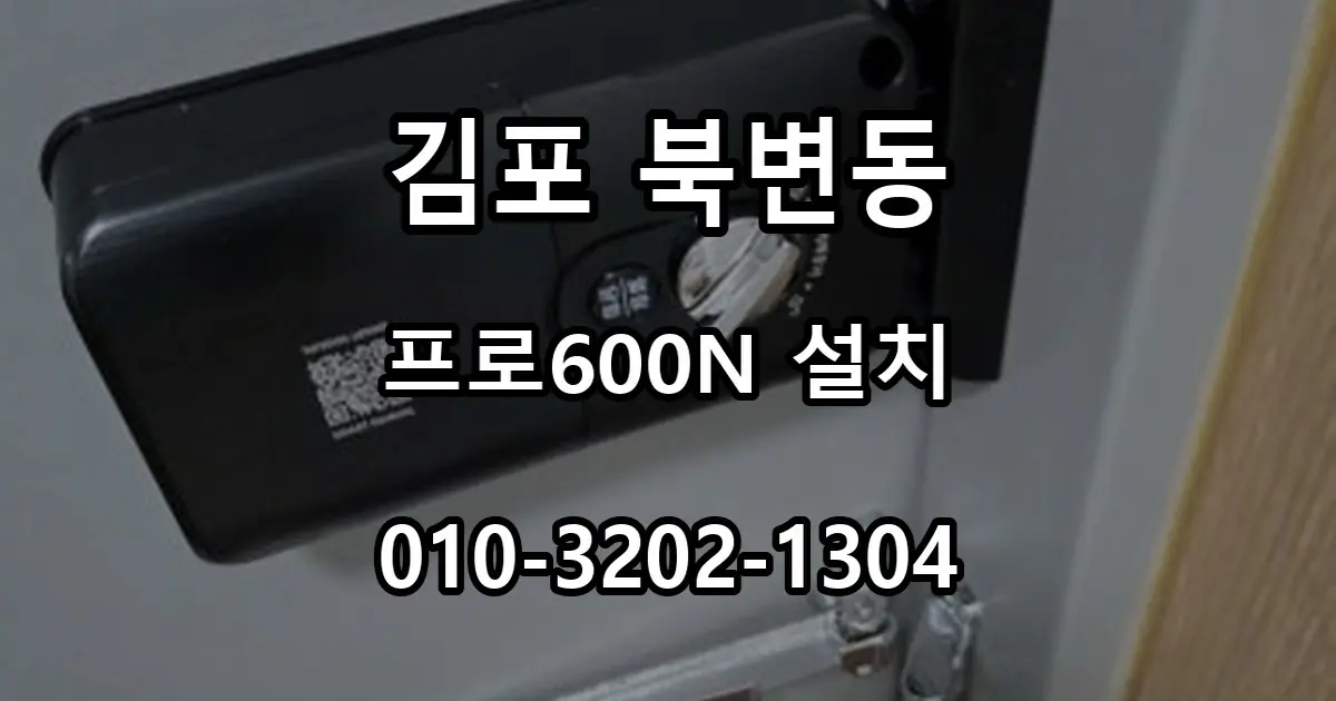 북변동 철문 보조번호키, 마스터즈 프로600N 설치