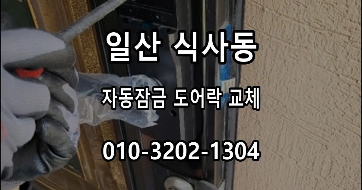 식사동 단독주택 도어락 교체, 무타공 자동잠금 속도조절형을 선택한 이유
