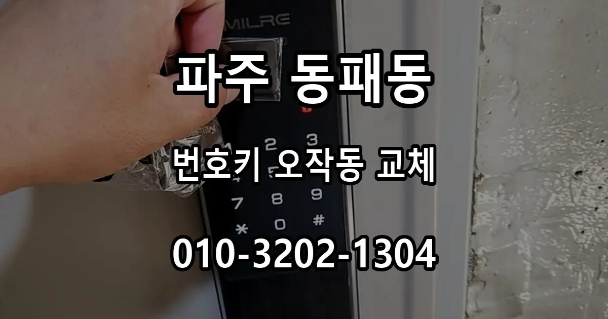 동패동 번호키 오작동, 교체가 필요한 증상과 설치 과정