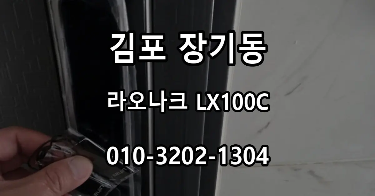 장기동 라오나크 LX100C 지문인식 도어락 교체 과정