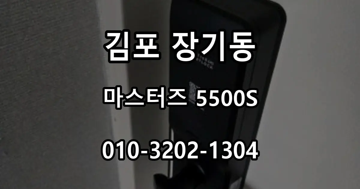 장기동 번호키 고장, 마스터즈 5500S 무타공 교체