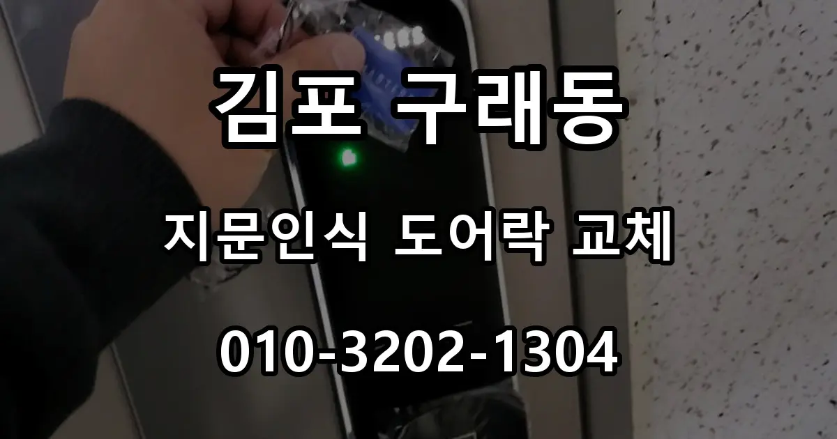 김포 구래동 열쇠 부모님댁 번호키 고장, 지문인식 도어락 교체