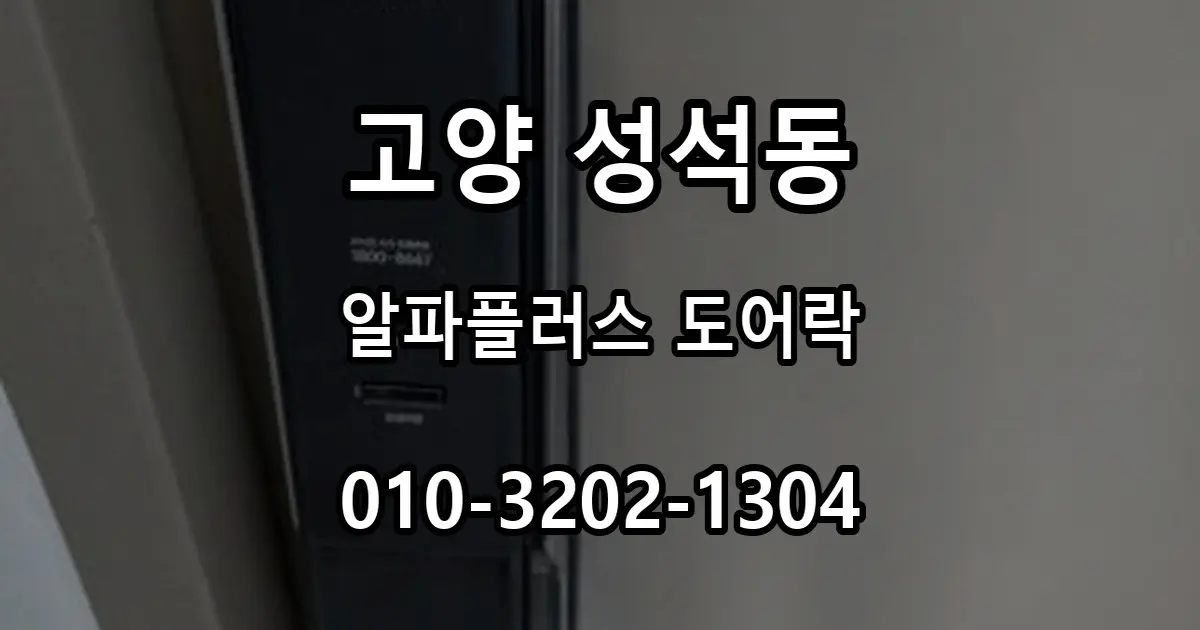 성석동 푸시풀 도어락 교체, 라오나크 알파플러스 시공
