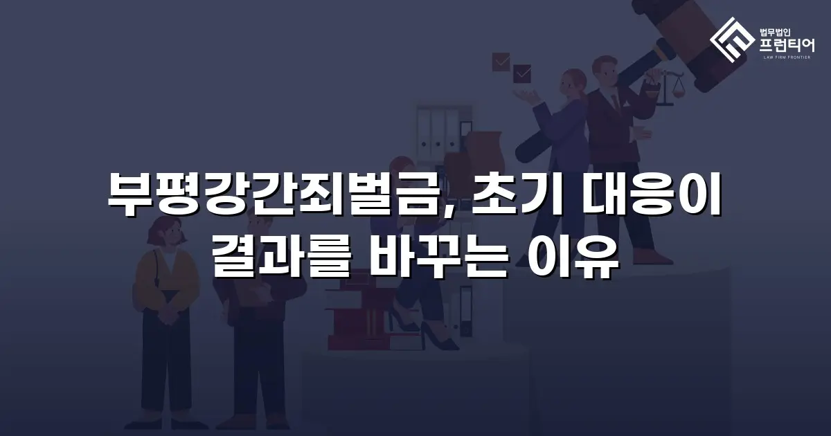 부평강간죄벌금, 초기 대응이 결과를 바꾸는 이유