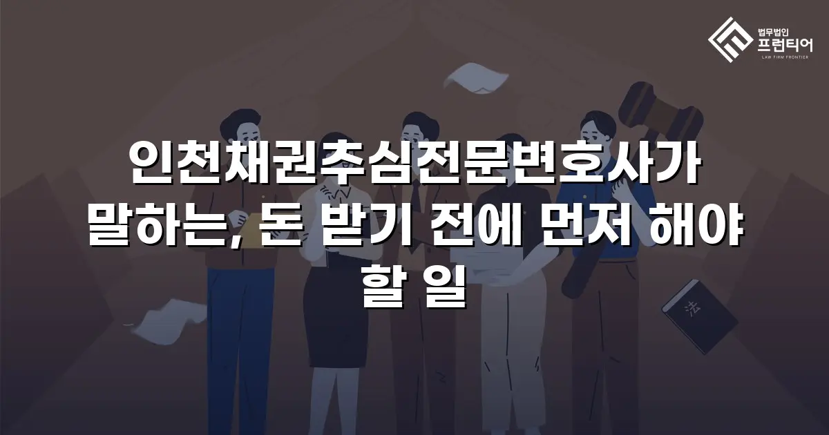 인천채권추심전문변호사가 말하는, 돈 받기 전에 먼저 해야 할 일