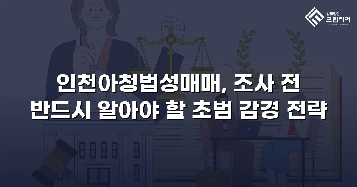 인천아청법성매매, 조사 전 반드시 알아야 할 초범 감경 전략