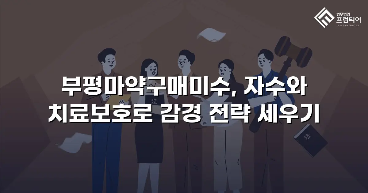 부평마약구매미수, 자수와 치료보호로 감경 전략 세우기