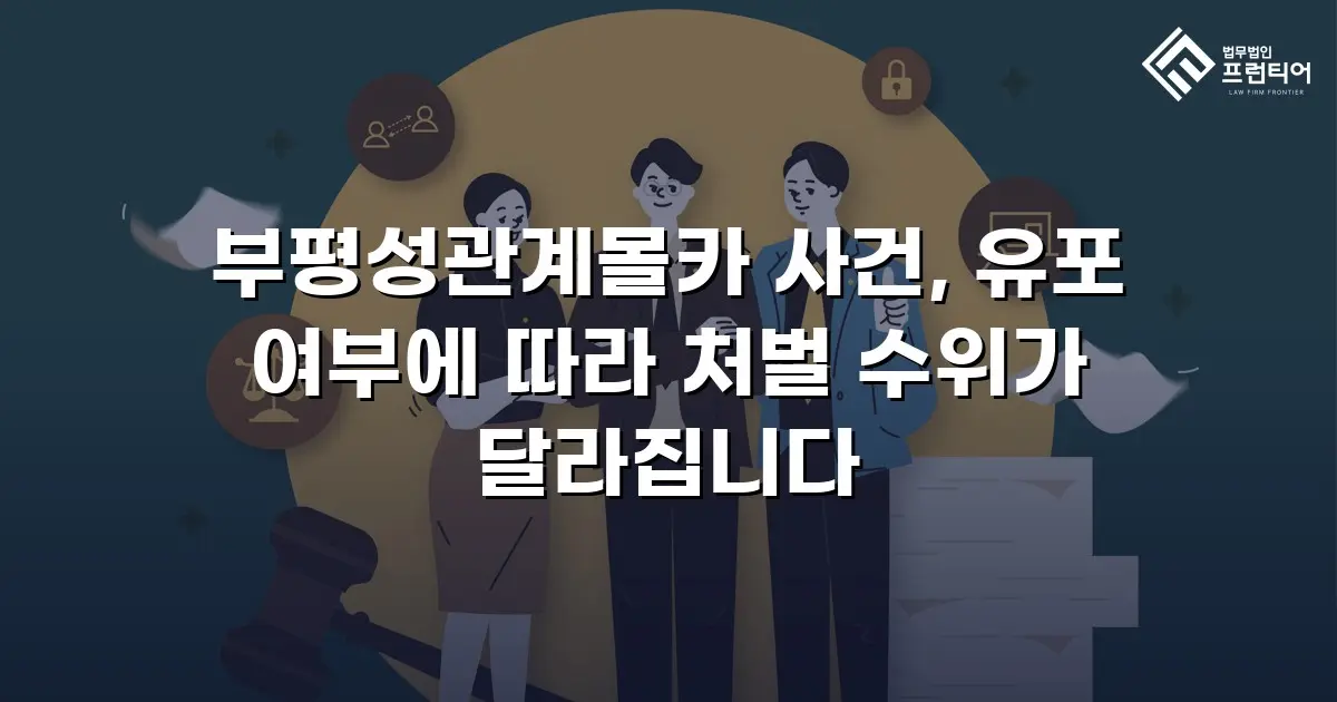 부평성관계몰카 사건, 유포 여부에 따라 처벌 수위가 달라집니다