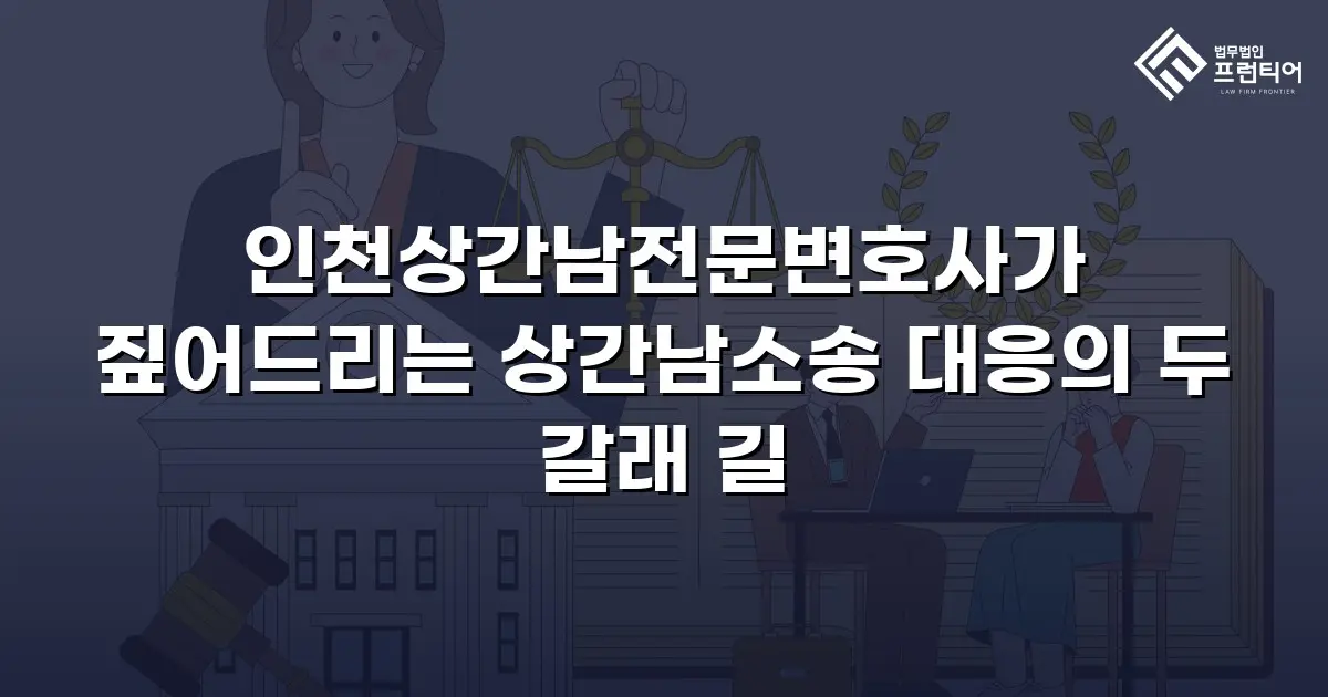 인천상간남전문변호사가 짚어드리는 상간남소송 대응의 두 갈래 길